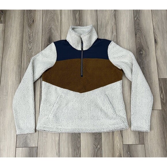 Kuhl Tops - Kuhl Prism 1/4 Zip Sherpa Fleece Pullover Sweatshirt Women’s Medium Zip Pockets